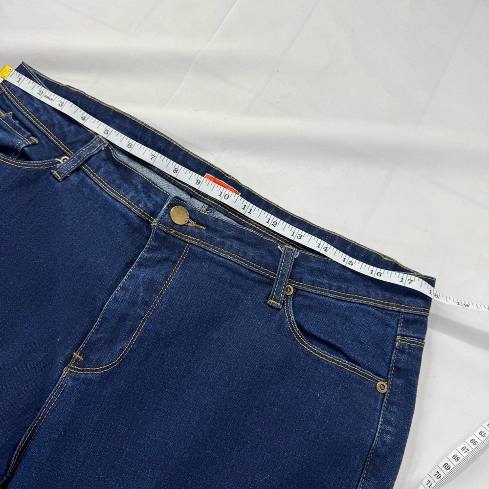 EUC ModCloth Blue Bell Bottom Style Jeans, Women’s XL 40” long - Picture 7 of 13